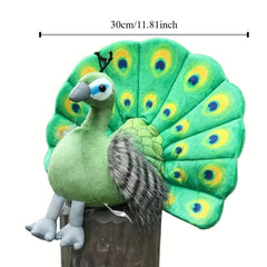 Green PeaRooster Plush Doll for Home Decor