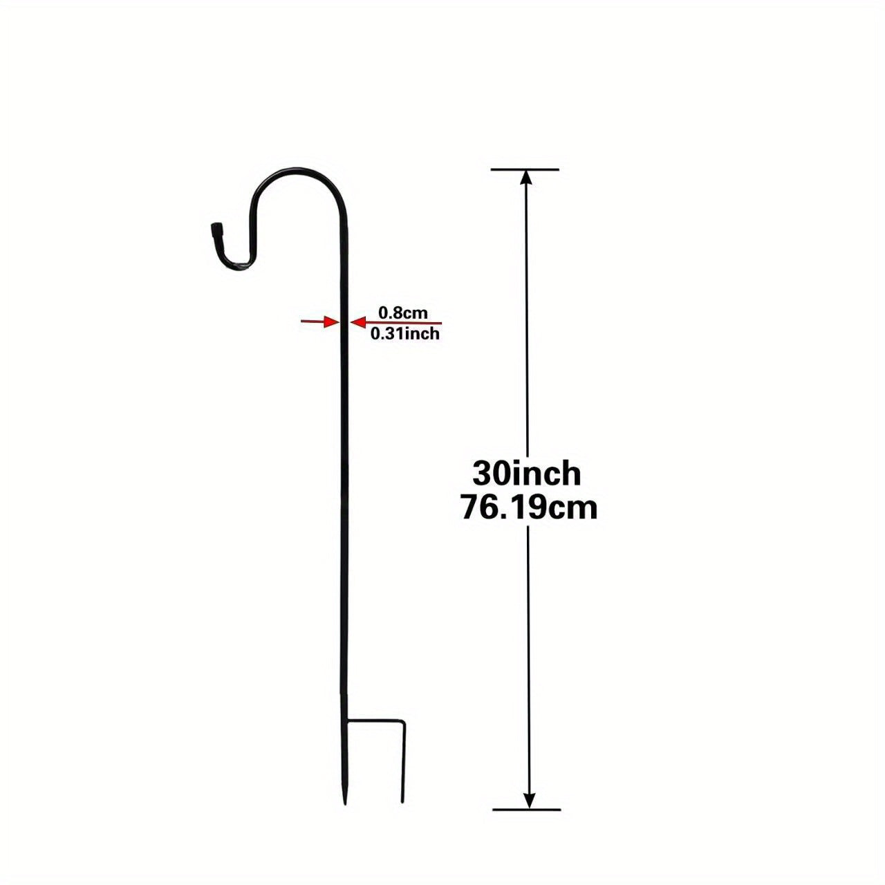 Adjustable Shepherd Hook Garden Bird Feeder Bracket 157 cm