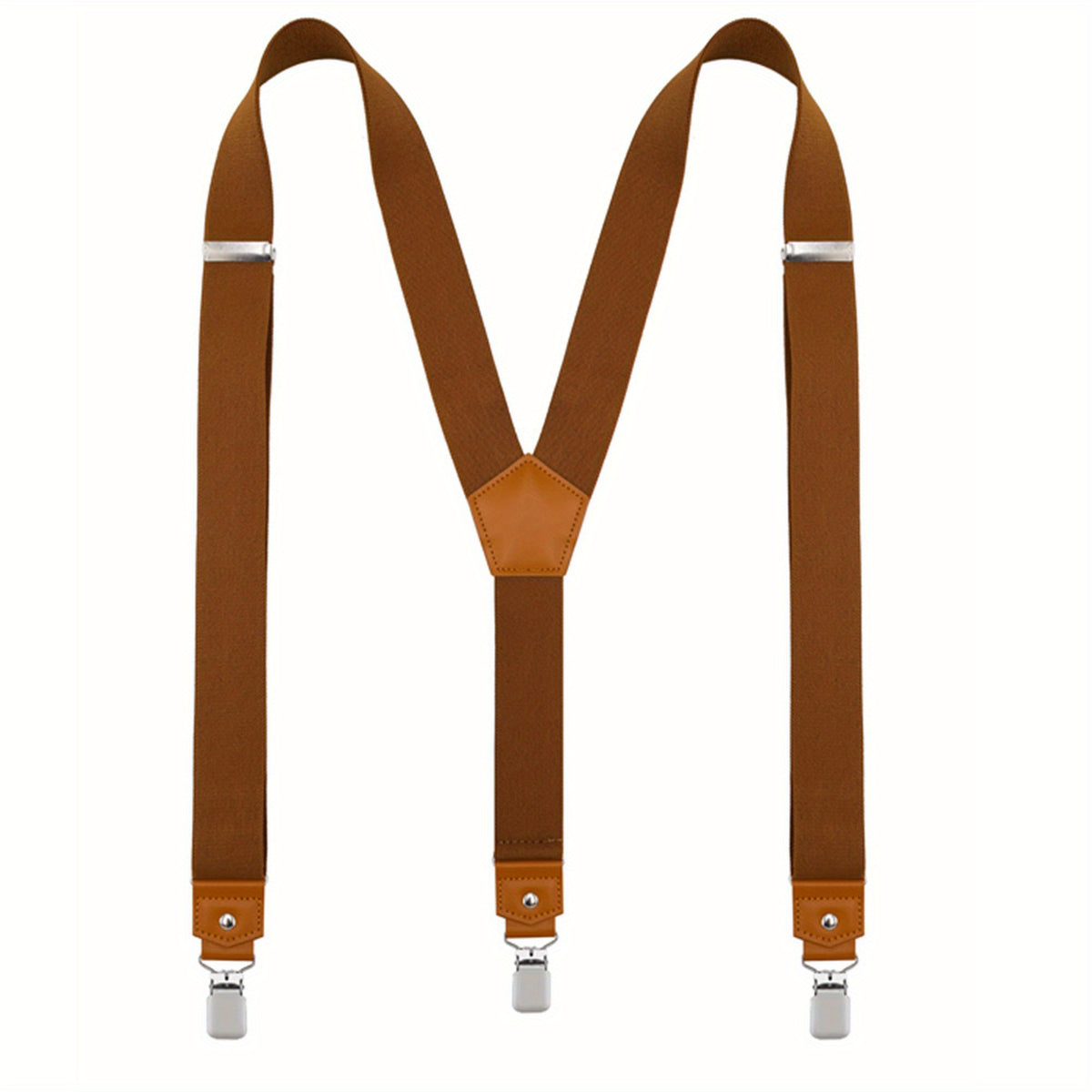 Men's Y Back Adjustable Suspenders with Strong Clips