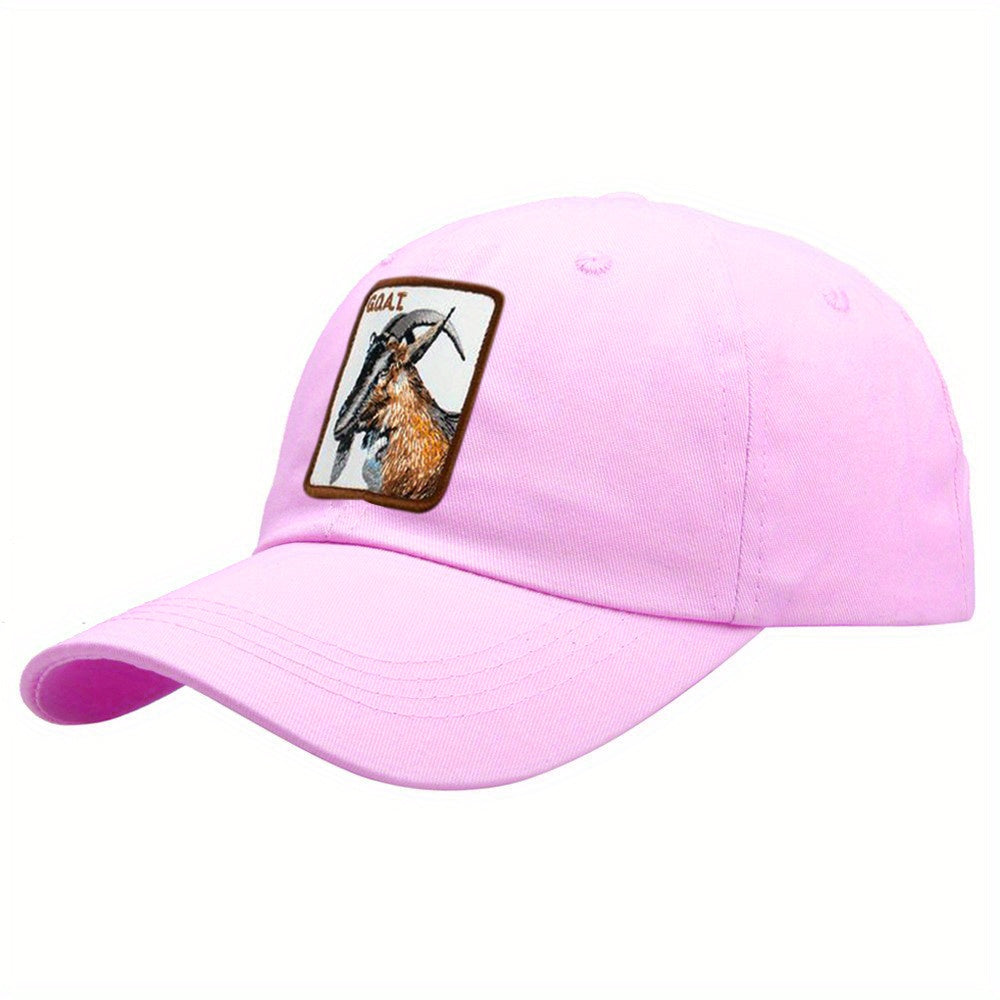 Unisex Animal Pattern Embroidery Baseball Cap SunShade Trucker Cap