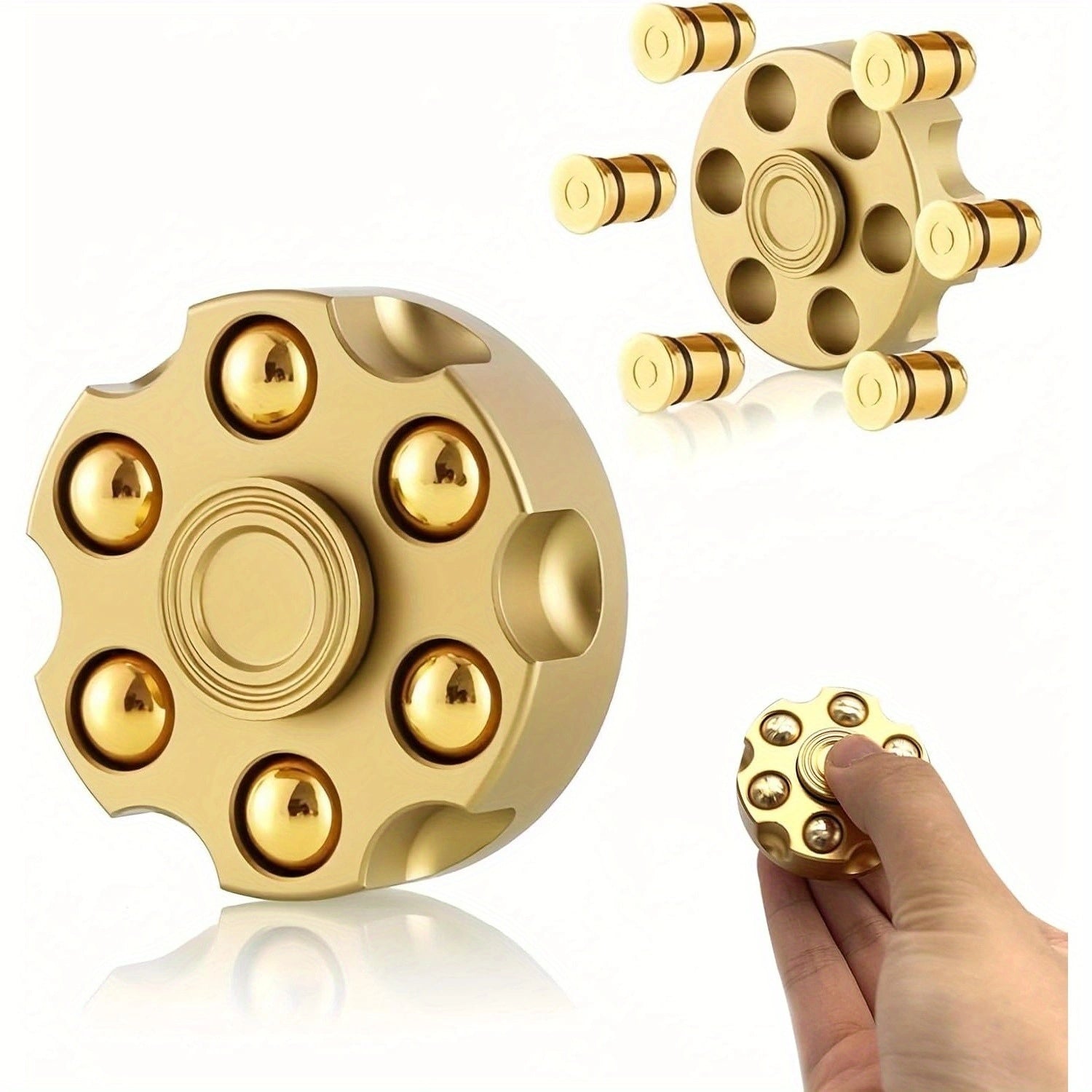 3 Colors Fun Finger Spinner Metal Alloy Relax Toy Adult Spinning Fidget Gift
