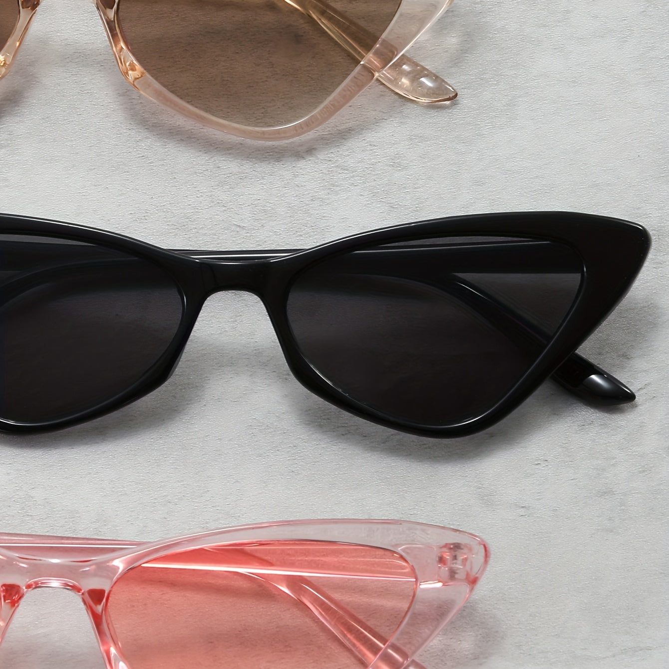 Y2K Cat Eye Sunglasses Anti Glare UV400 Sun Shades Glasses