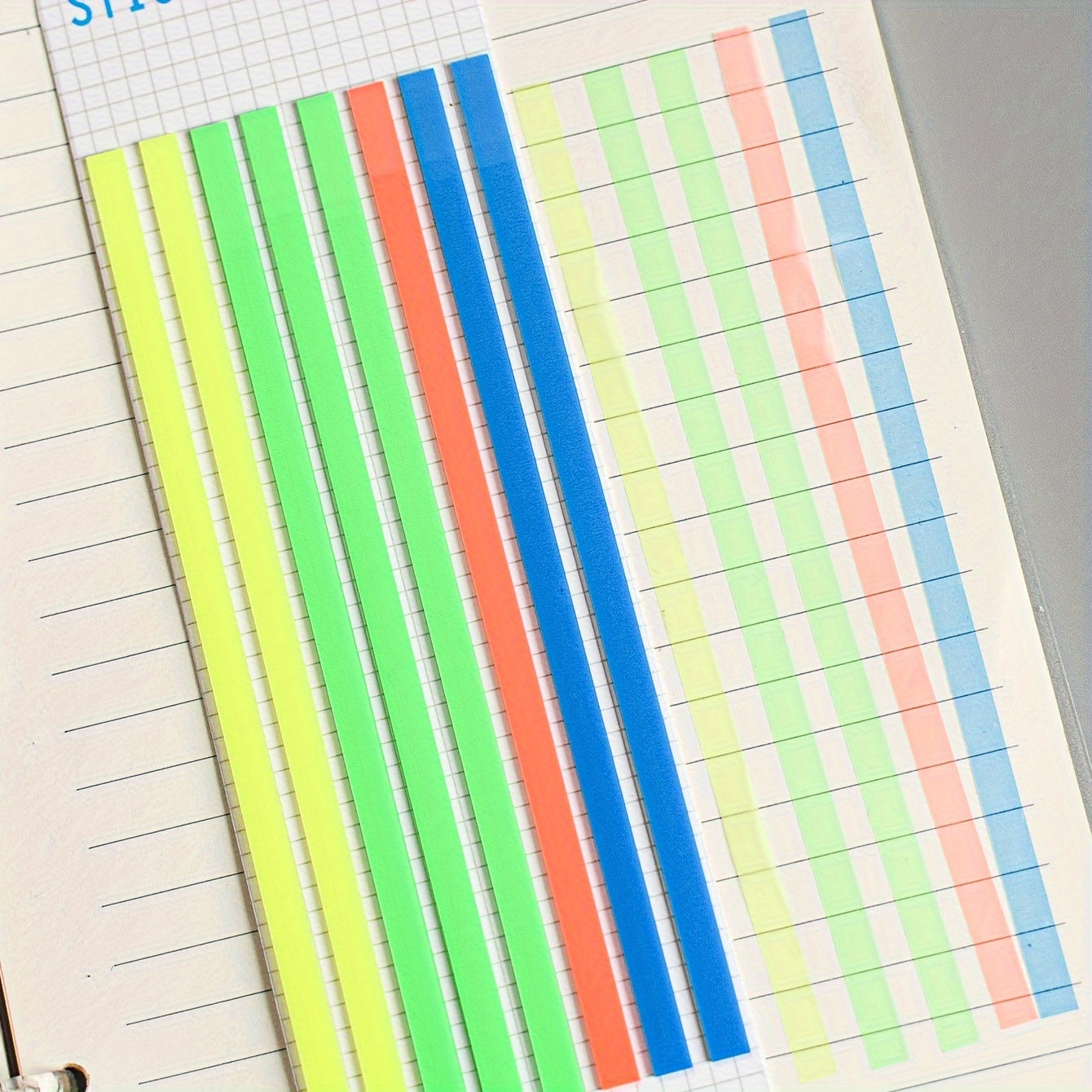 160 Sheets Thin Strip PET Sticky Notes Index Stickers 1 Pack