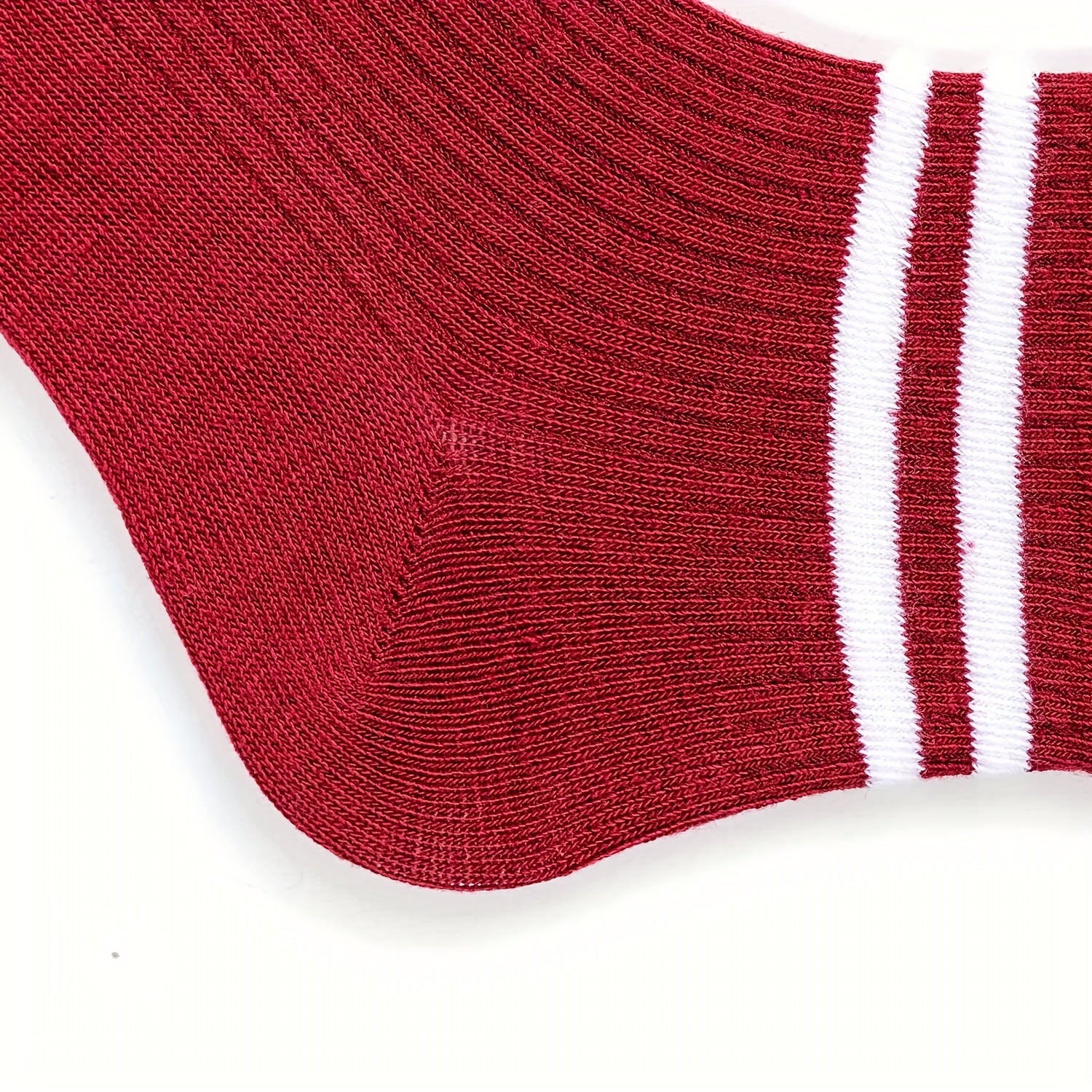 5 Pairs Stripe Print Socks Comfy & Breathable Short Socks Women's Stockings