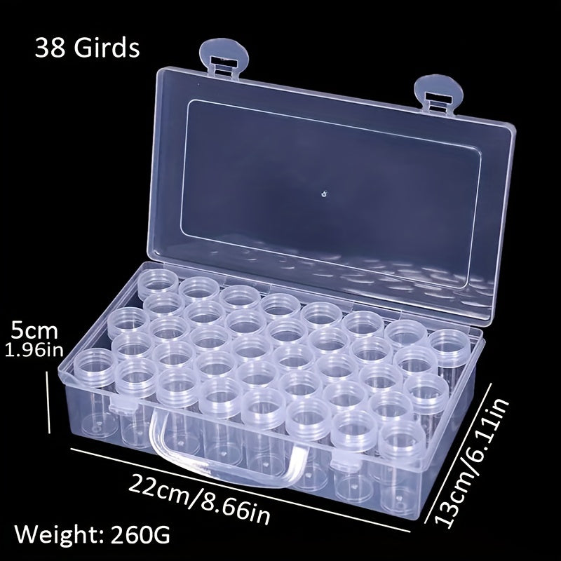 Plastic Storage Box for Beads and Nail Art Accessories