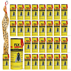 4pcs Indoor Sticky Hanging Fly Paper Strips