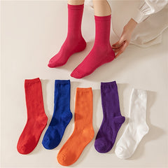 6 Pairs Comfy & Breathable All-match Women's Socks
