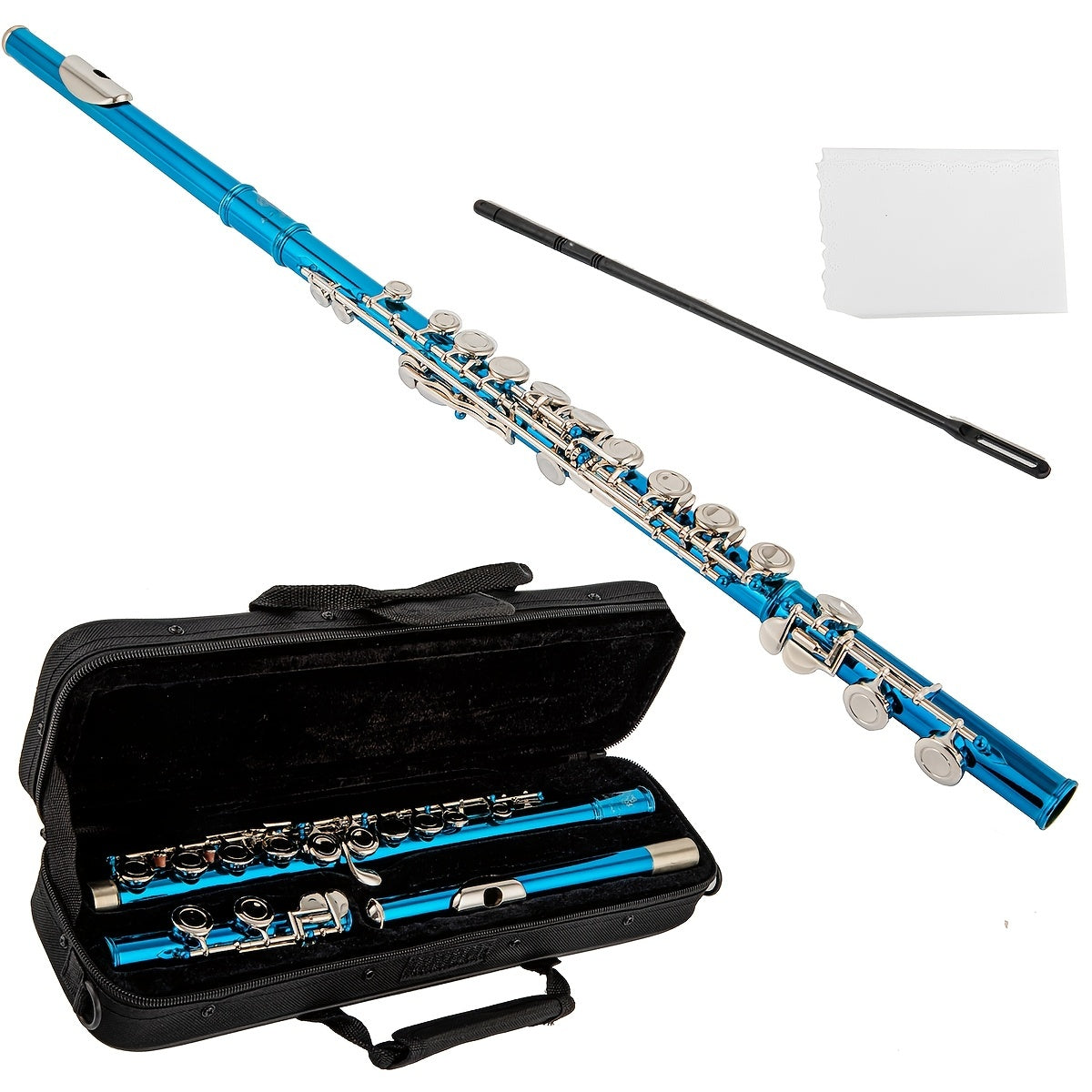 16 Hole Flute in Red Purple Color
