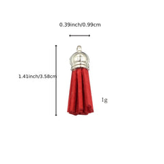 Key Chain Ring with Tassel Pendants Bulk for Crafts 100Pcs
