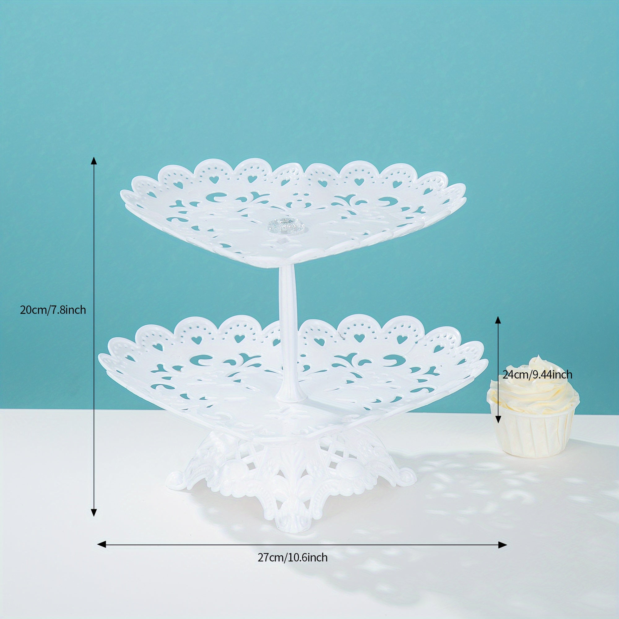 1pc Cake Stand & Dessert Display for Tea Time Snacks Various Styles