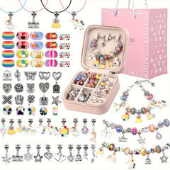 Mermaid Charm Bracelet Making Kit for Girls DIY Beaded Jewelry Making