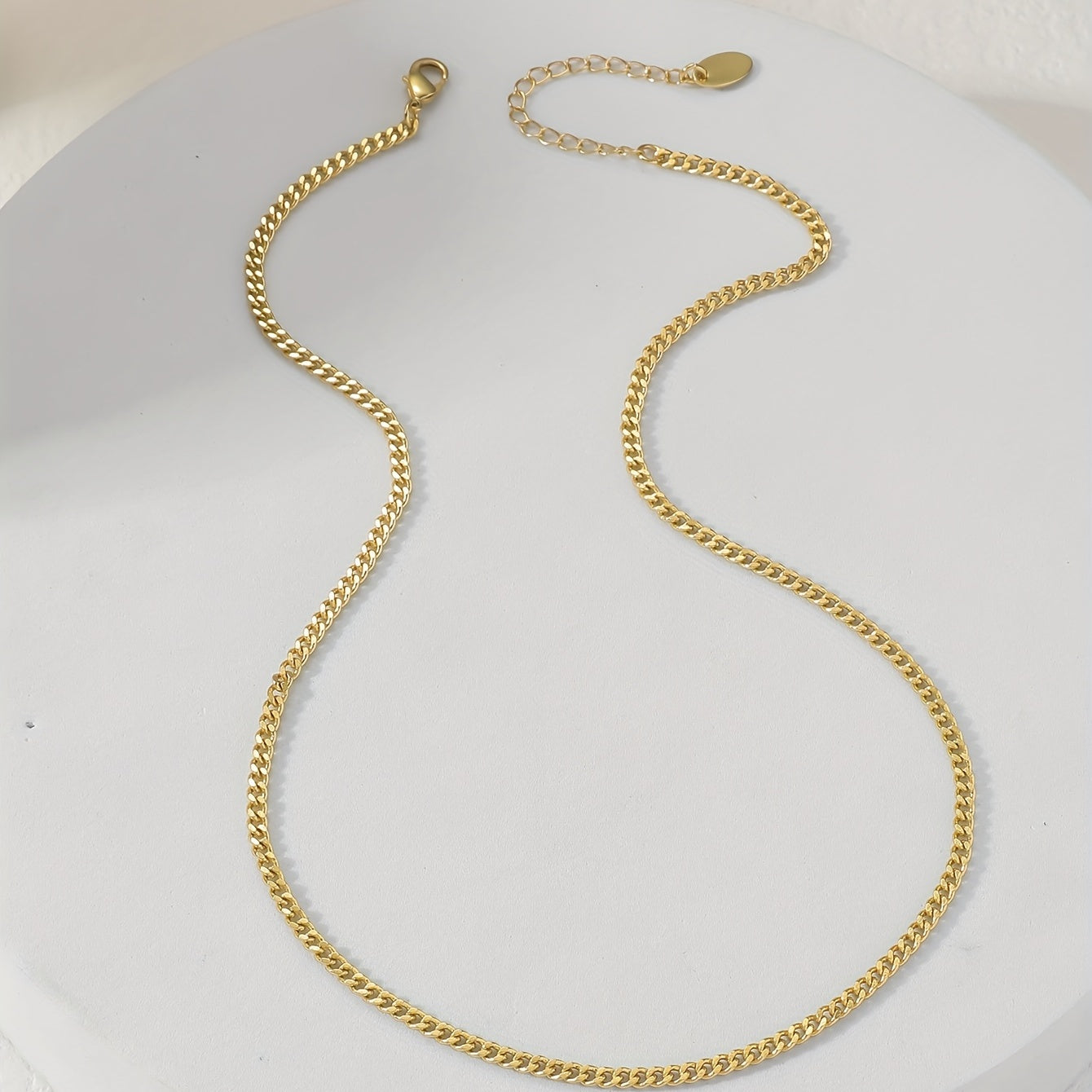 14K Plated Clavicle Chain Necklace for Women