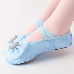 Soft Sole Princess Ballet Shoes for Girls - Dance Training and Performance