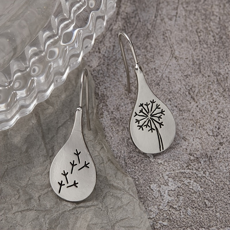 Dandelion Earrings Engagement Alloy Pendant Jewelry