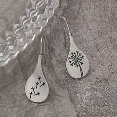 Dandelion Earrings Engagement Alloy Pendant Jewelry