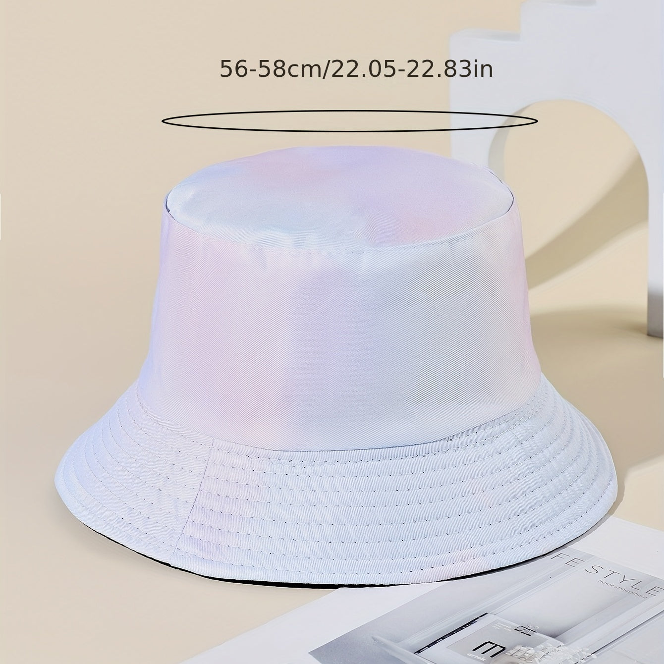 Cotton Gradient Bucket Hat Lightweight Sunshade Fisherman Cap