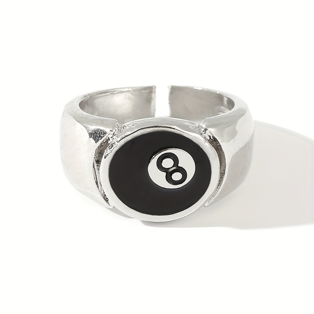 Men's Oil Drop Finger Ring No 8