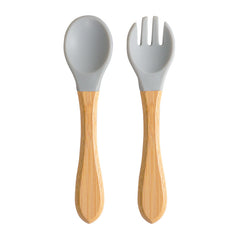 Soft Silicone Baby Fork Spoon for Little Ones