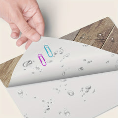 Wood Grain Printed Stair Stickers Waterproof Home Decoration