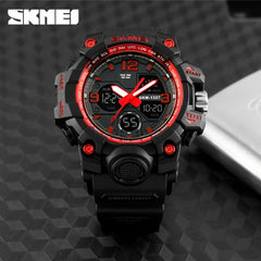 Unisex Sporty Military Digital Watch Multifunction Waterproof LED Display