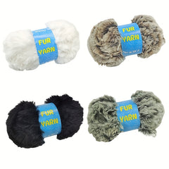 Soft Yarn Faux Mink Fur Yarn For DIY Knitting And Crocheting