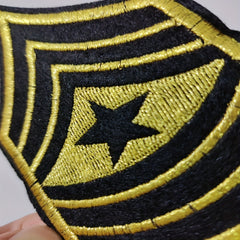 Golden Embroidery Sticker Small Shoulder Seal Cloth Stickers