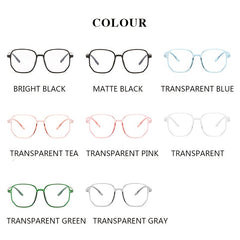 Oversized Light Blocking Glasses Clear Lens Eyeglasses Frame