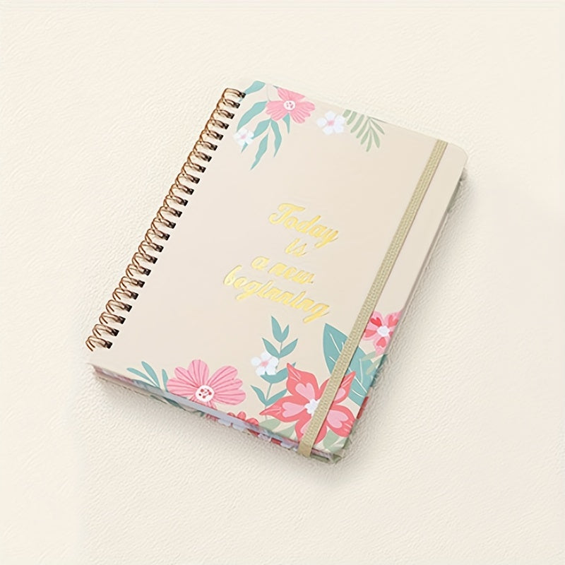 Weekly Plan Book A5 Spiral Notebook Loose leaf English Planner Schedule Diary