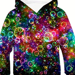 3D Bubble Print Hoodie For Girls & Boys
