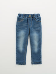 Boys Elastic Waist Denim Pants with Pocket