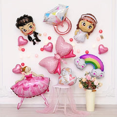Aluminum Film Ballet Dancing Lady Balloon Decoration