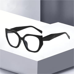 Transparent Oversize Frame Light Blocking Glasses