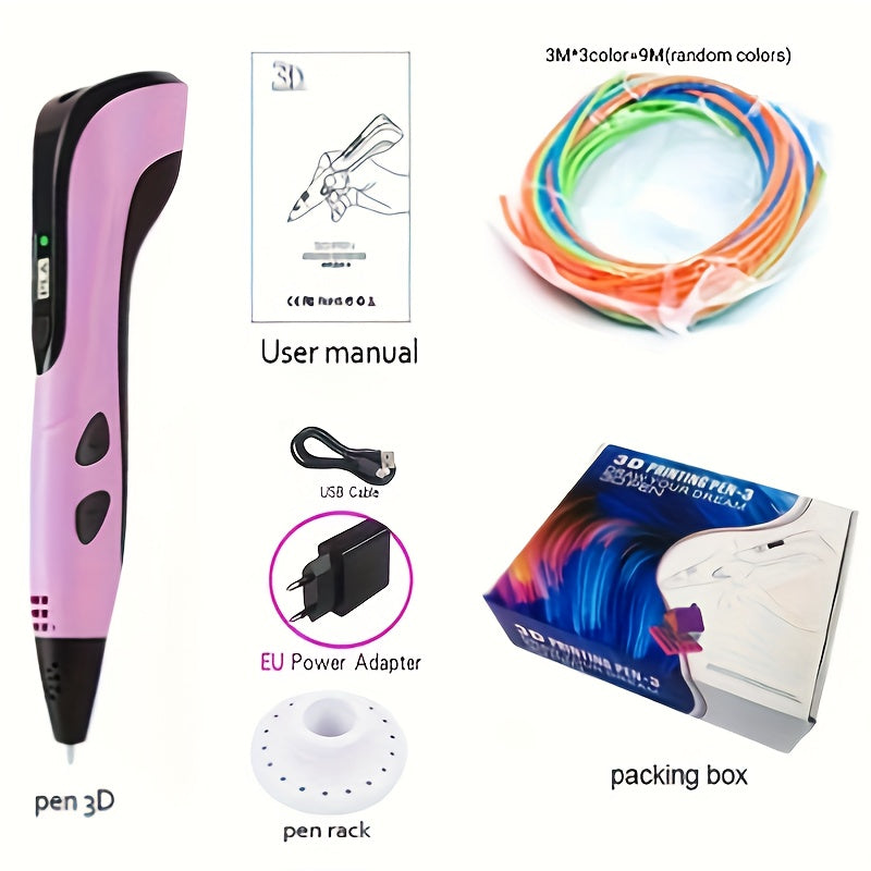 3D Printing Pen DIY Creative Brushes Set European Rules