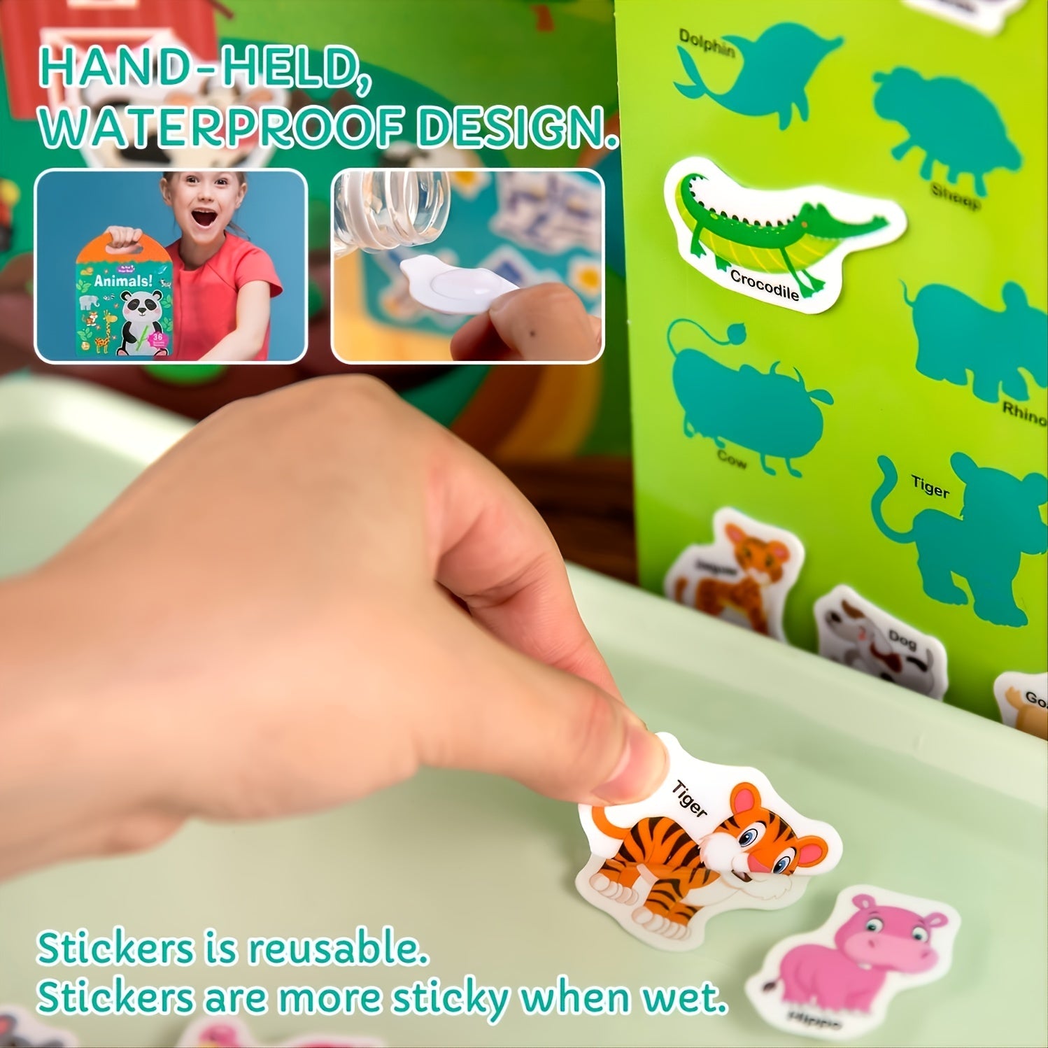 Portable Children's Quiet Books Cartoons Stickers Music Education Toys