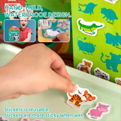 Portable Children's Quiet Books Cartoons Stickers Music Education Toys
