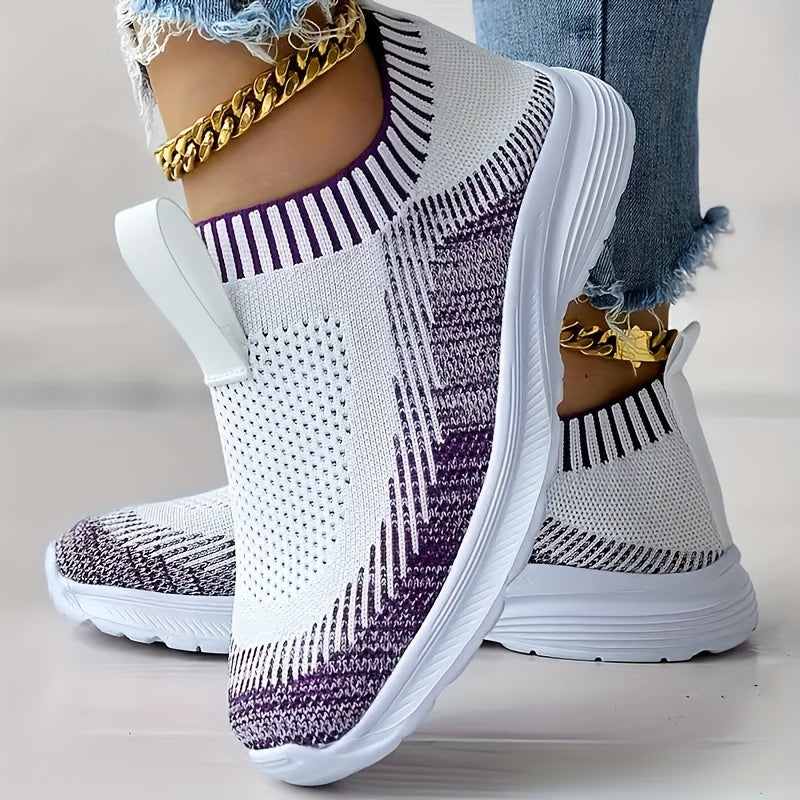 Women's Lightweight Comfort Running Shoes Breathable Slip-on Sneakers