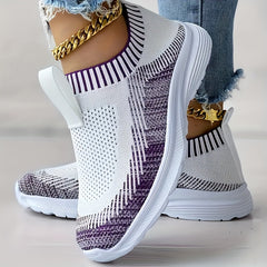 Women's Lightweight Comfort Running Shoes Breathable Slip-on Sneakers