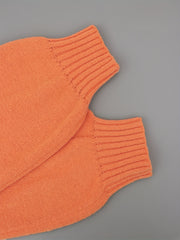  Solid Lantern Sleeve Sweater Dress