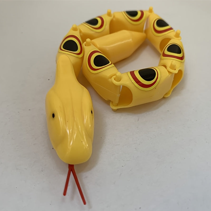 Retro Jointed Twister Toy Plastic Snake Novelty Gag Gift