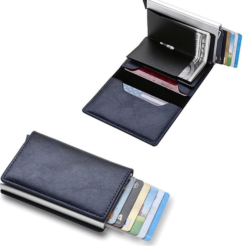 RFID Blocking Automatic Pop Up Credit Card Holder Case