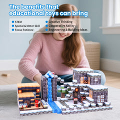 Magnetic Building Blocks Puzzle Educational Toys 100pcs Cube Set