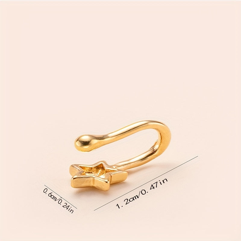 Star U-shaped Nose Clip Piercing Accessory