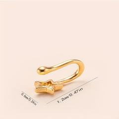 Star U-shaped Nose Clip Piercing Accessory