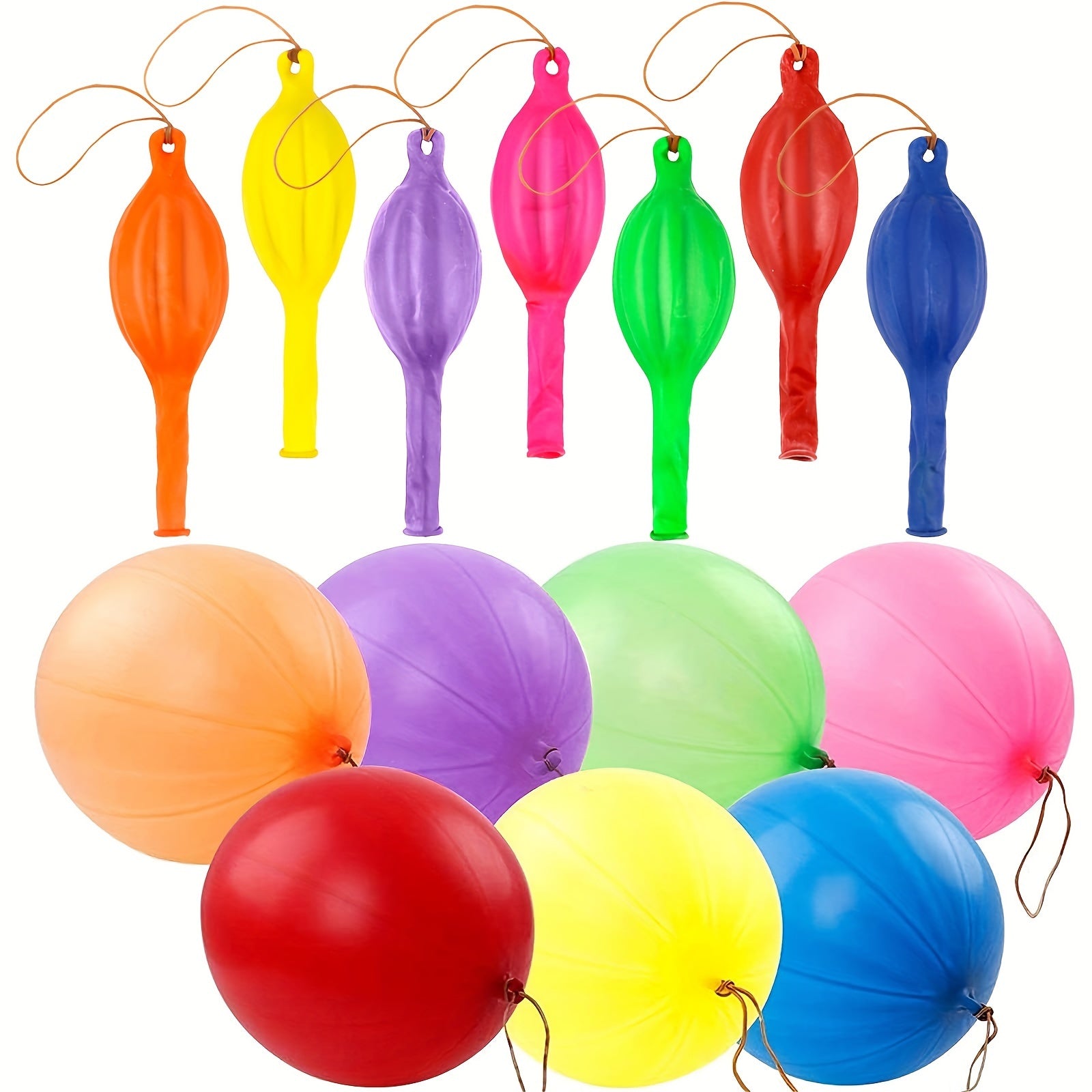 36pcs Punching Balloon Assorted Heavy Duty Party Favors Bounce Balloons