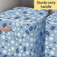 Large Daisy Pattern Storage Bag Clothes Organizer
