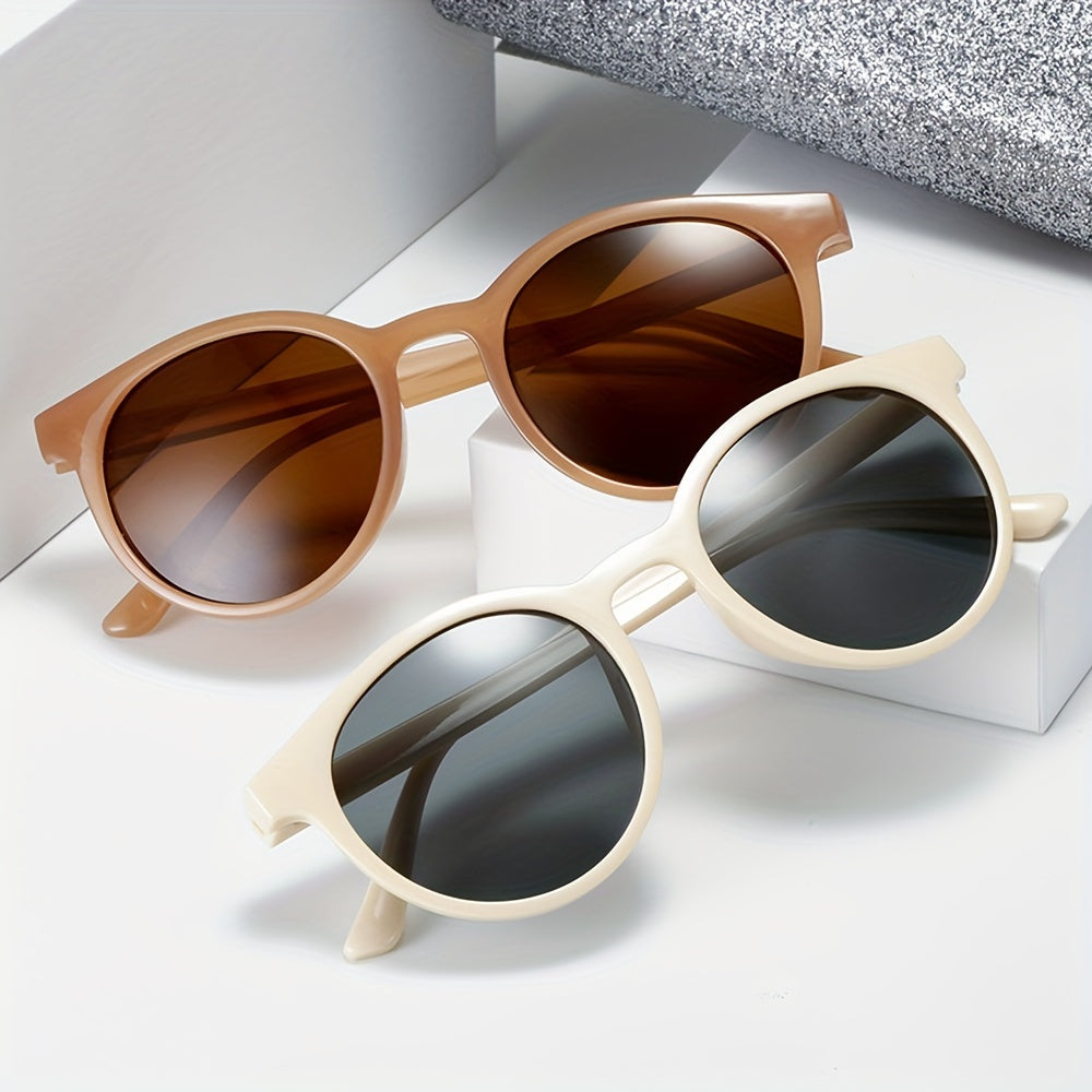 Retro Round Sunglasses Women Classic Vintage Driving Sun Glasses