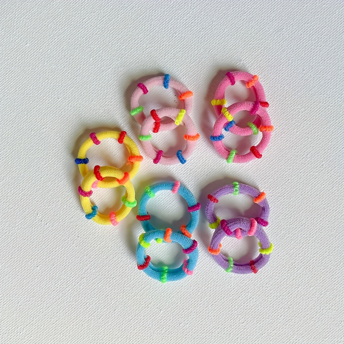 Mixed Ice Cream Hair Ring 50pcs 100pcs Hair Accessory