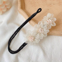 Flower Hair Tie Hair Styler Bun Maker Ponytail Holder Hair Accessories
