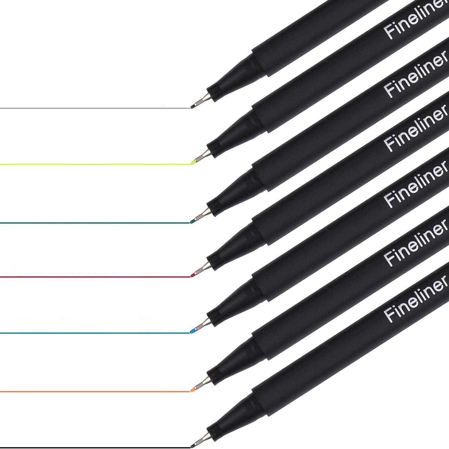 24pcs Colorful Fine Point Pens Set for Journaling Writing Drawing - 0.4mm Tip