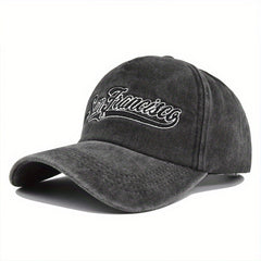 3D Embroidery Baseball Cap Denim Embroidered Sun Visor Curved Brim Hat